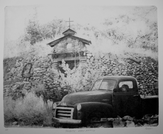 Santa Fe shrine black